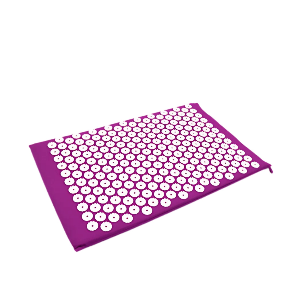 Acupressure Yoga Mat Set For Stress Relief And Recovery - Single Pad Purple
