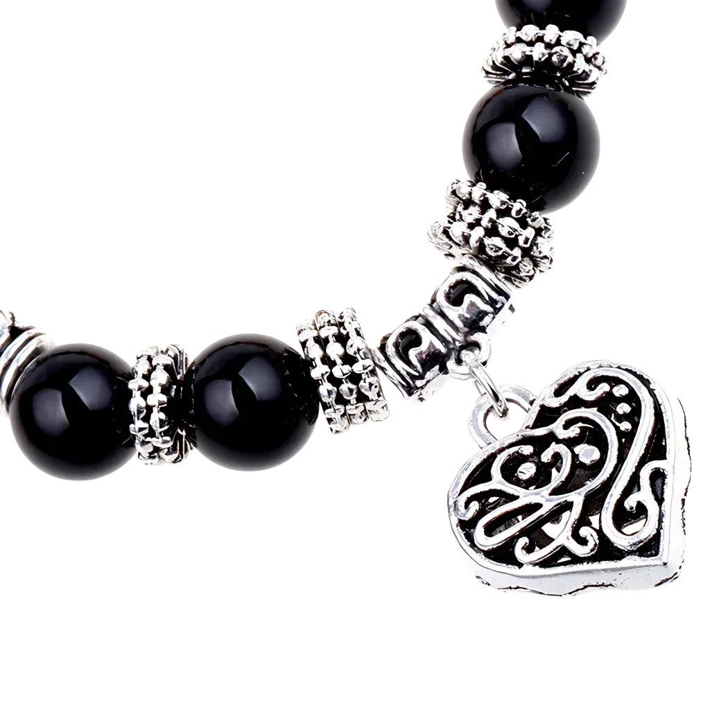 Adjustable Beaded Chakra Bracelets For Daily Balance - Silver