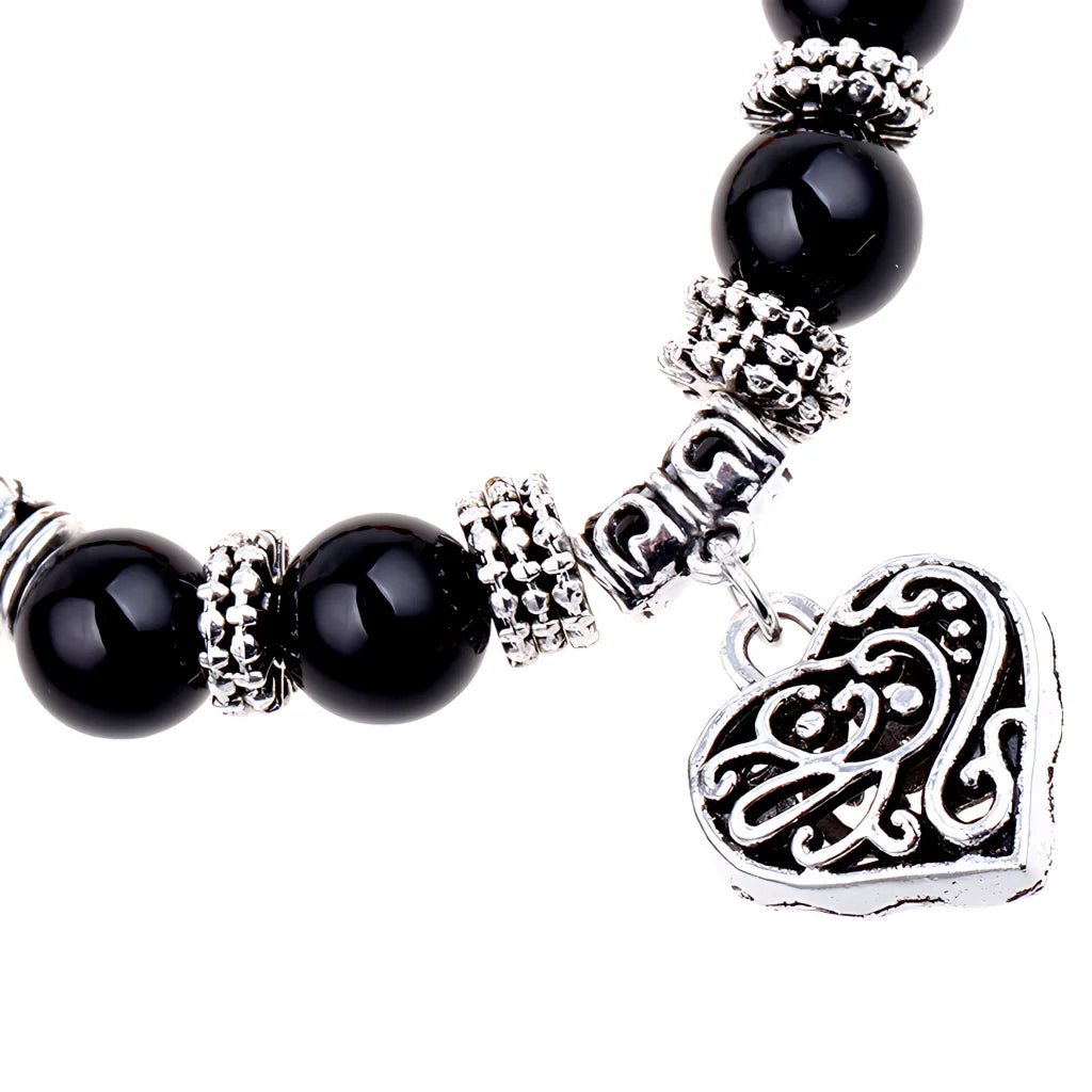 Adjustable Beaded Chakra Bracelets For Daily Balance - Silver