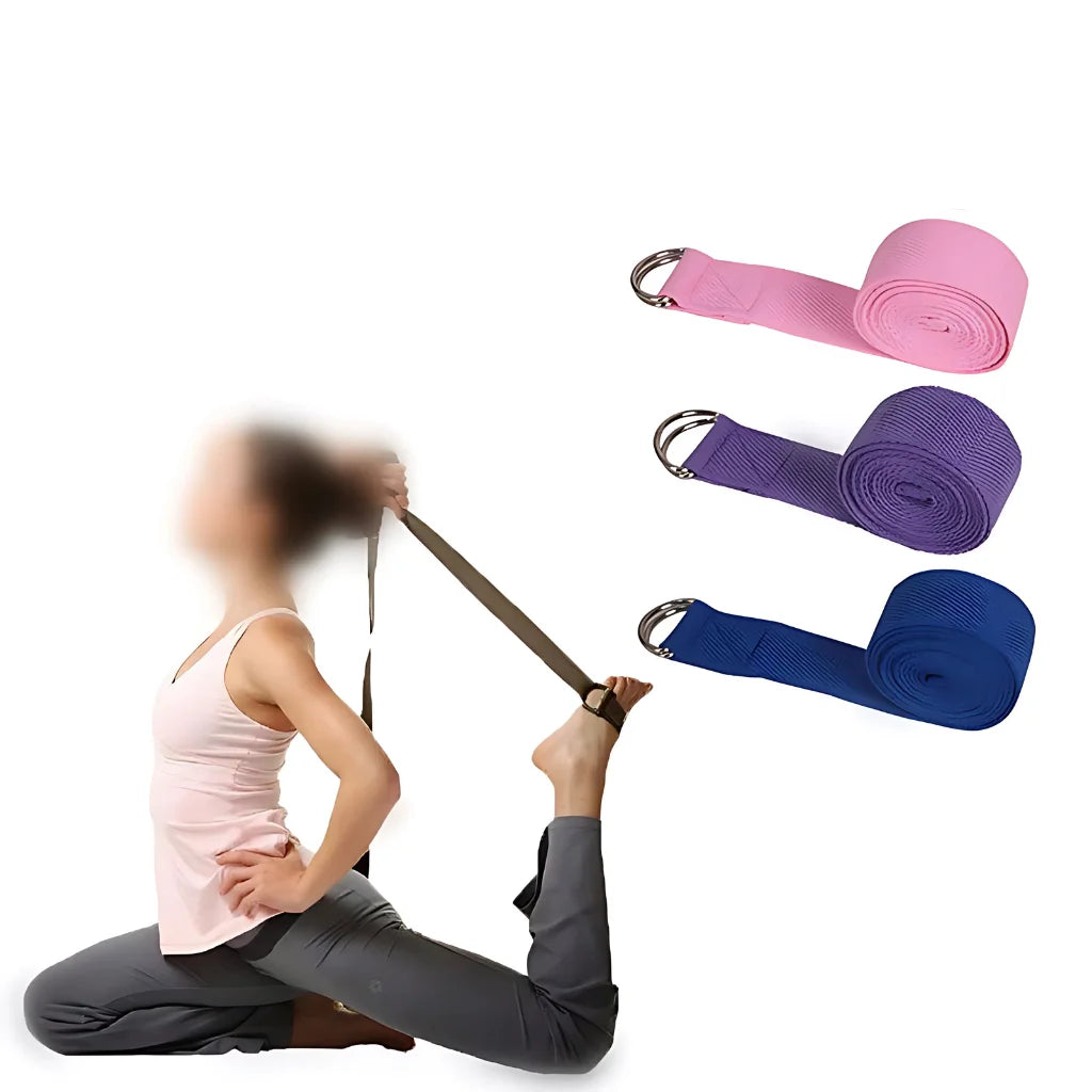 Adjustable Cotton Stretch Out Strap For Flexibility