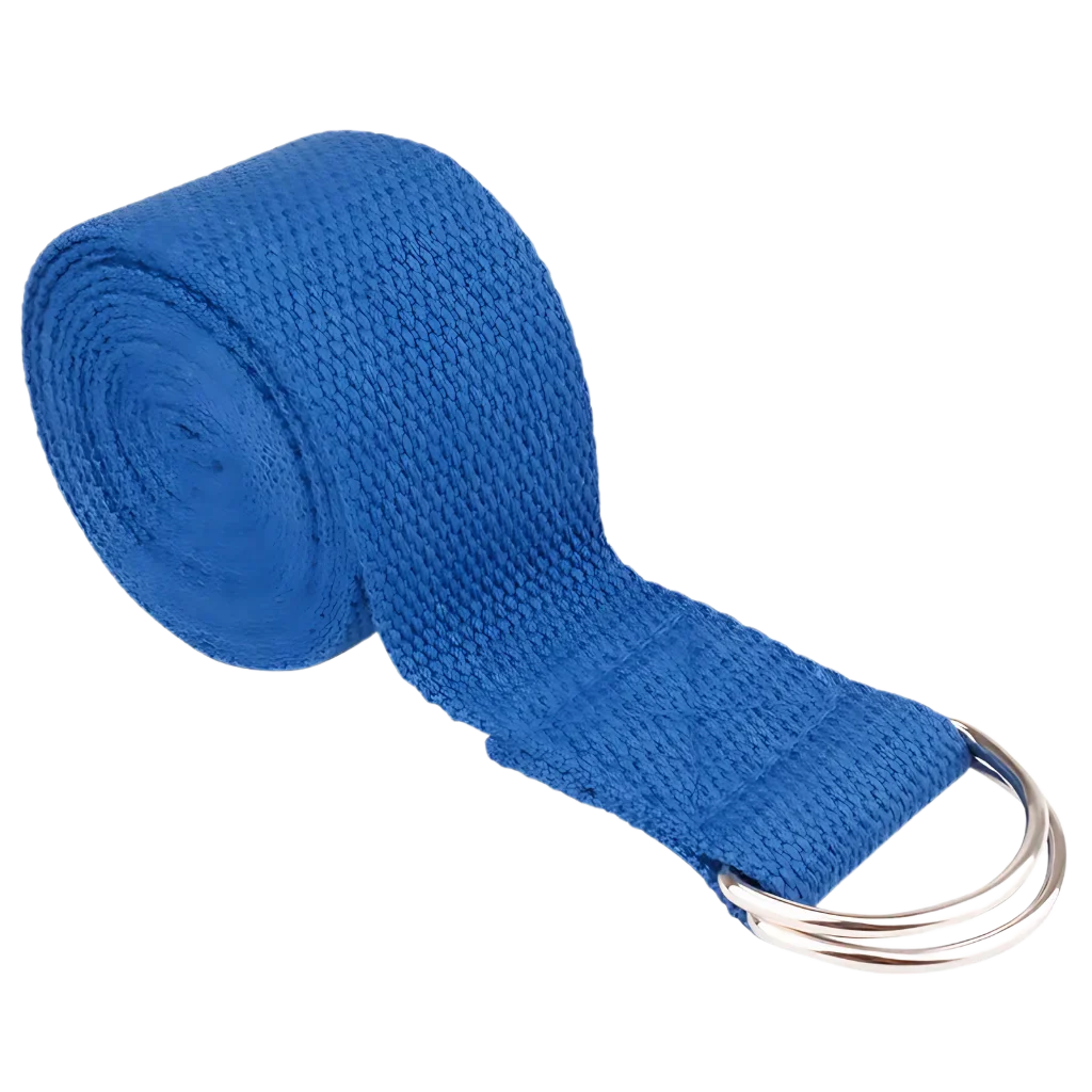 Adjustable Cotton Stretch Out Strap For Flexibility - Blue