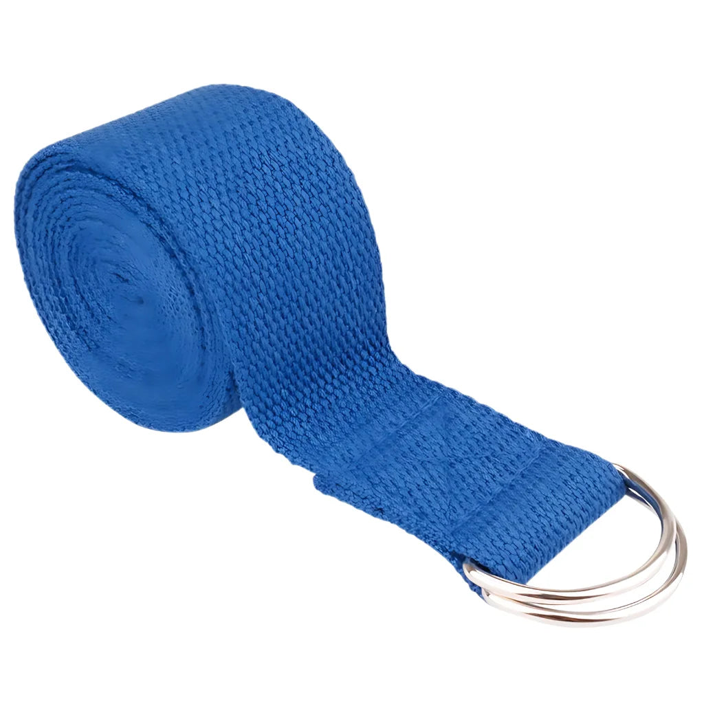 Adjustable Cotton Stretch Out Strap For Flexibility - Blue