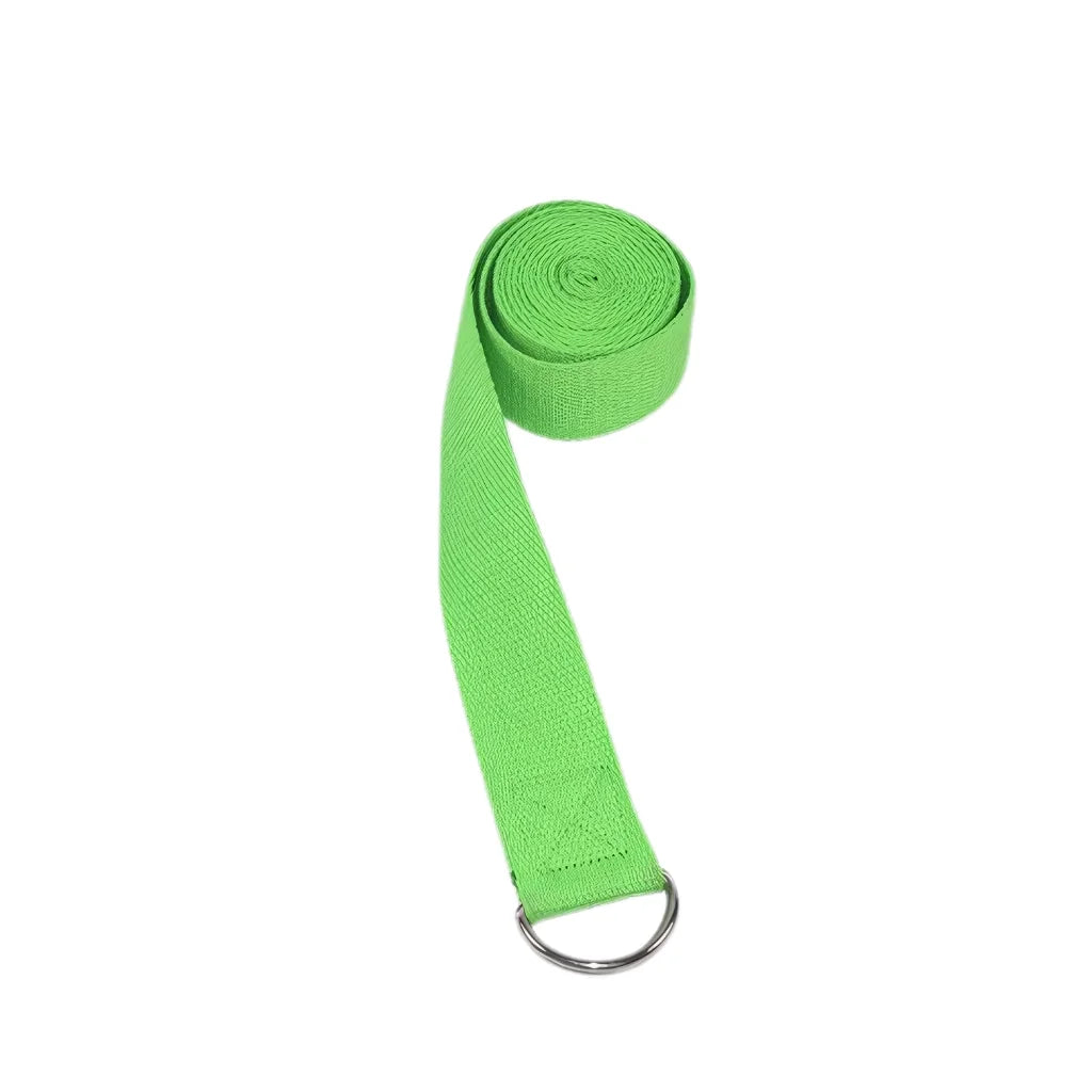 Adjustable Cotton Stretch Out Strap For Flexibility - Green