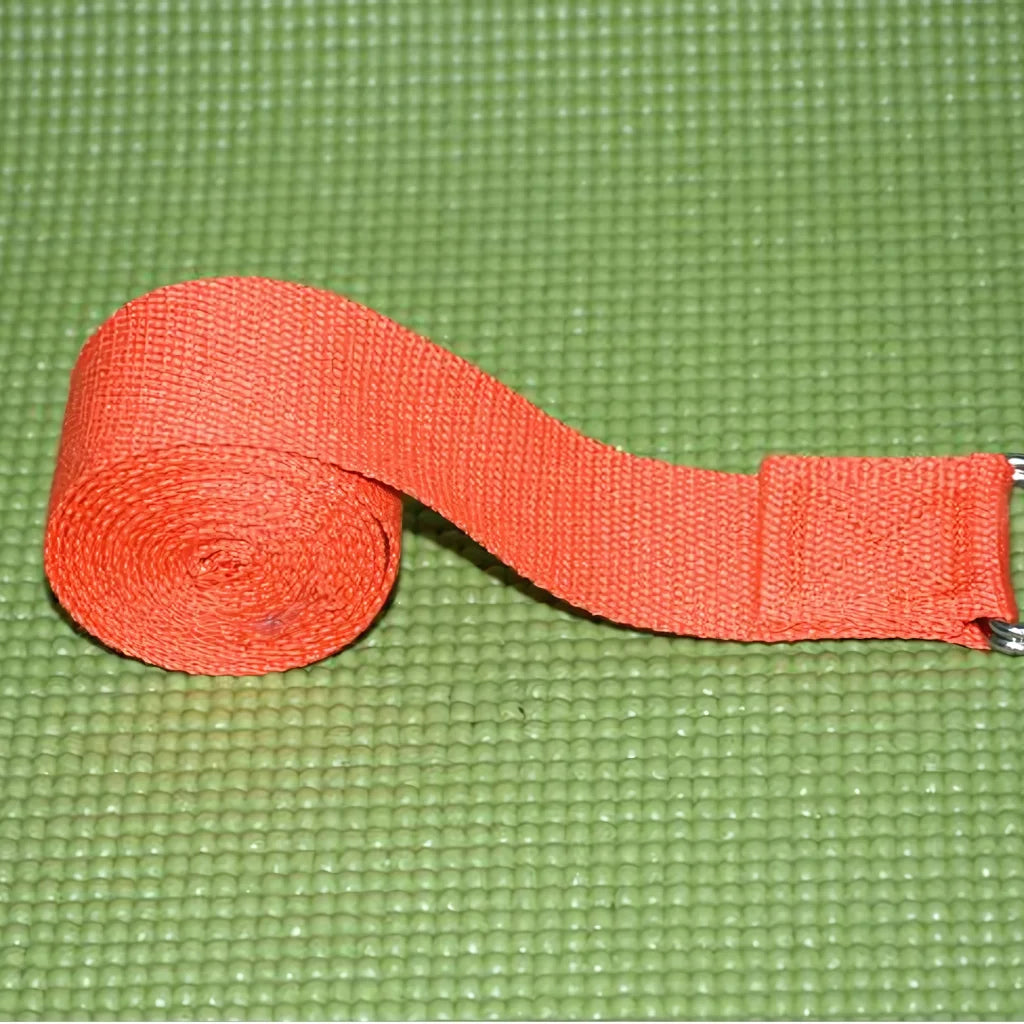 Adjustable Cotton Stretch Out Strap For Flexibility - Orange