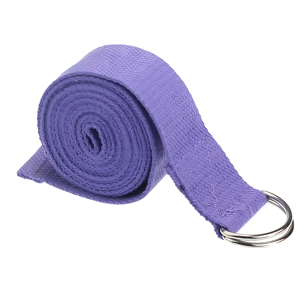 Adjustable Cotton Stretch Out Strap For Flexibility - Purple