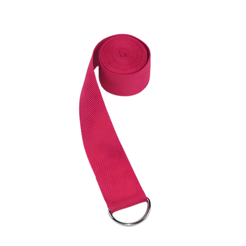 Adjustable Cotton Stretch Out Strap For Flexibility - Red