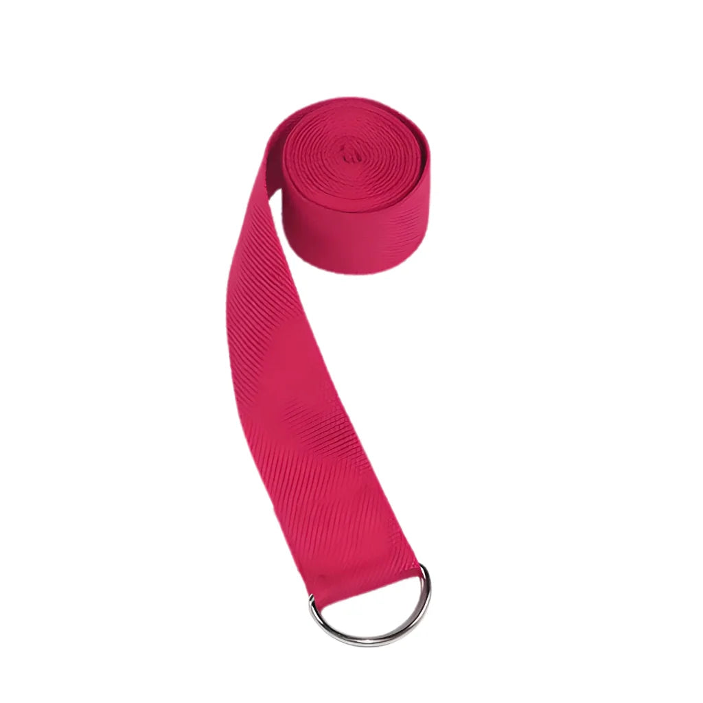 Adjustable Cotton Stretch Out Strap For Flexibility - Red