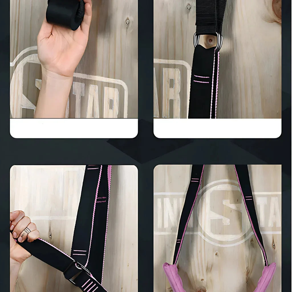 Adjustable Nylon Strap Stretcher For Core & Flexibility
