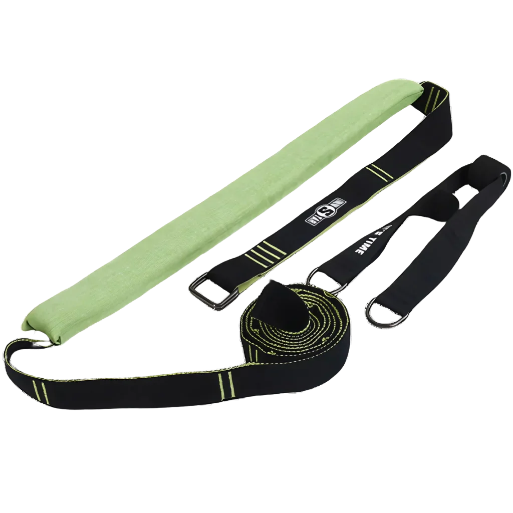 Adjustable Nylon Strap Stretcher For Core & Flexibility - Green