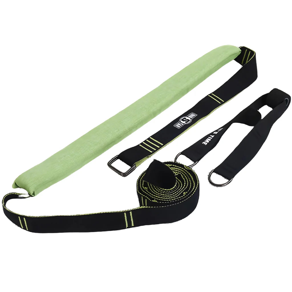 Adjustable Nylon Strap Stretcher For Core & Flexibility - Green
