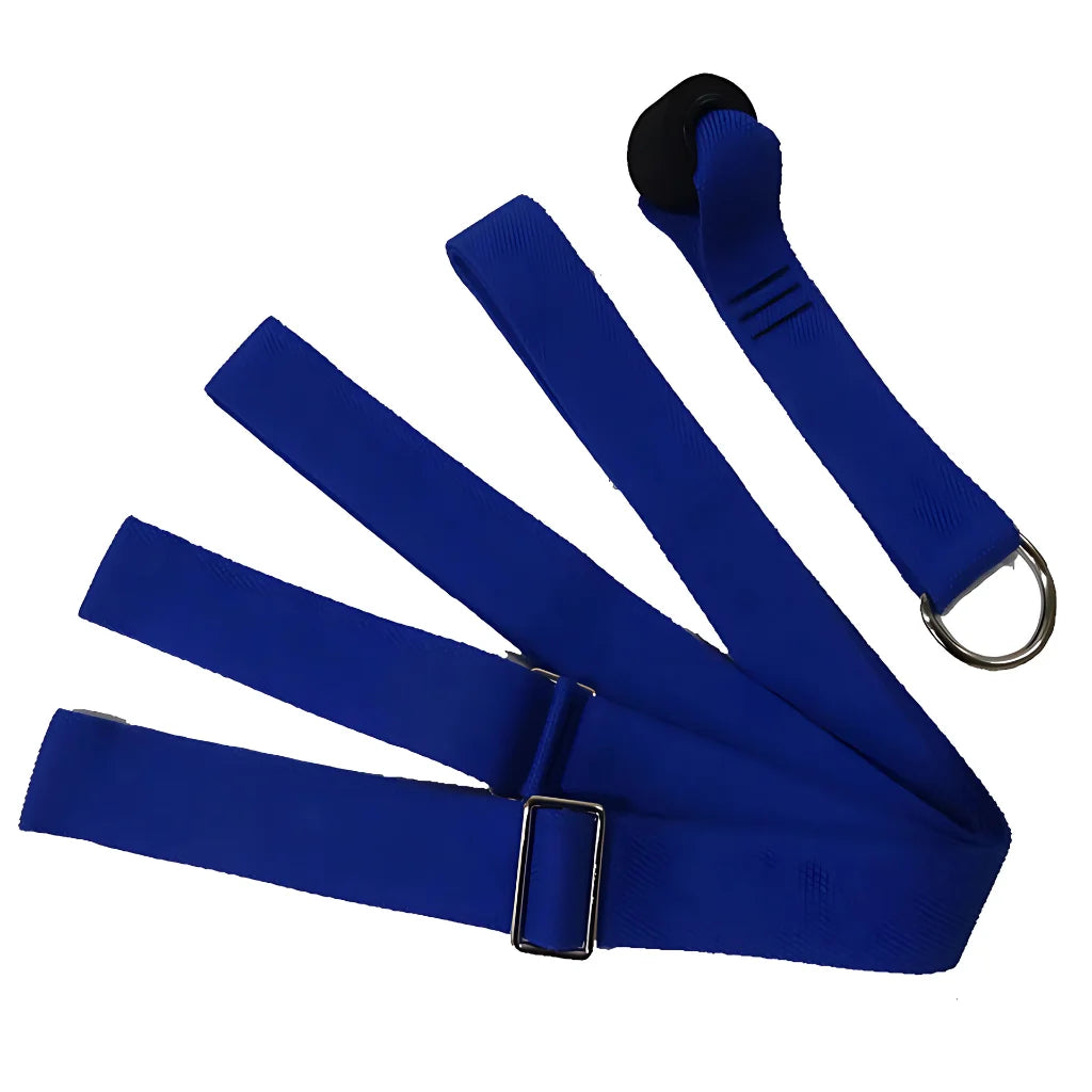 Adjustable Stretching Strap For Deep Flexibility Work - blue