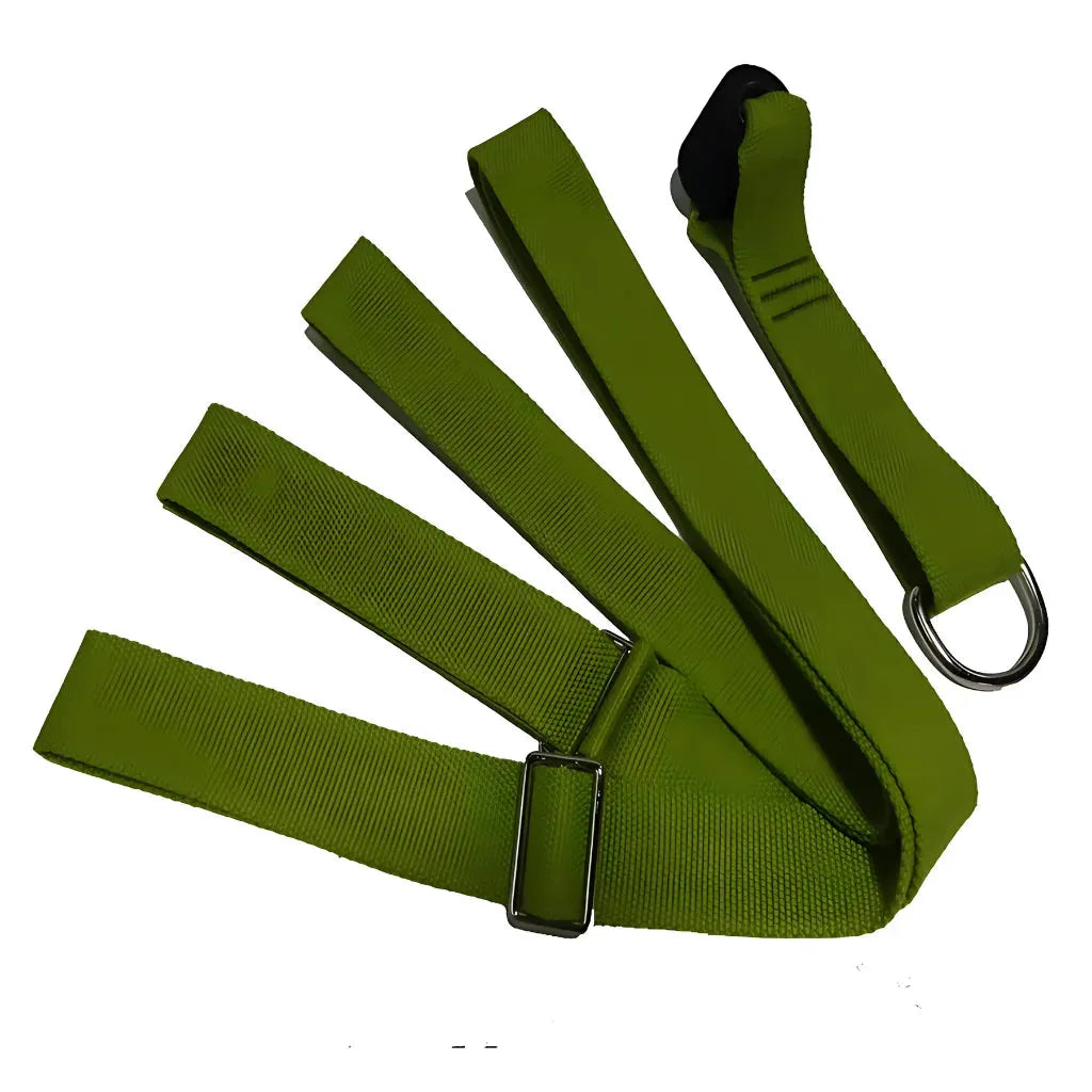 Adjustable Stretching Strap For Deep Flexibility Work - Military Green