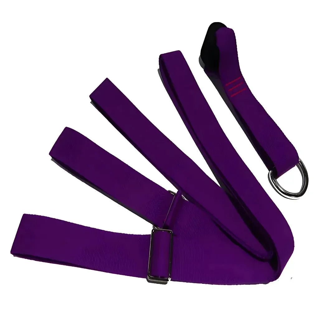 Adjustable Stretching Strap For Deep Flexibility Work - Violet