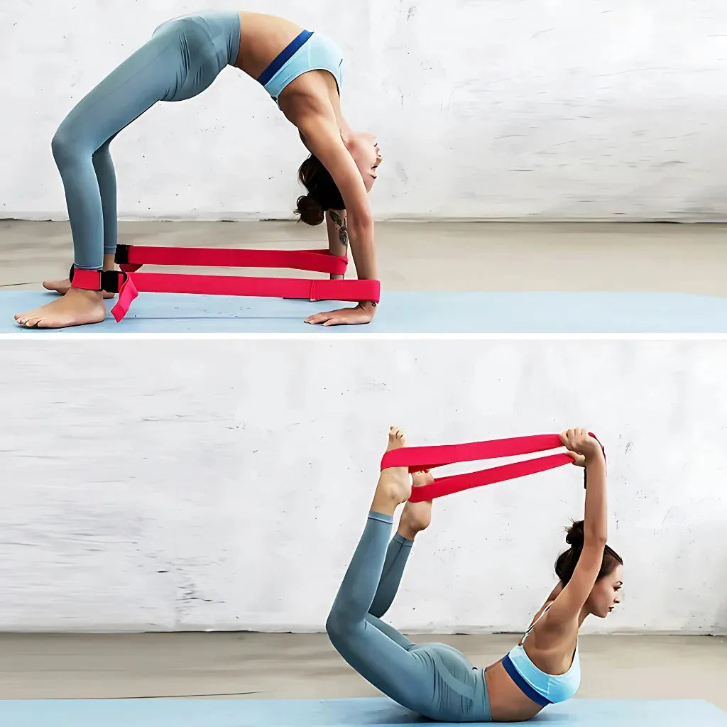 Adjustable Yoga Stretch Strap For Flexibility Training