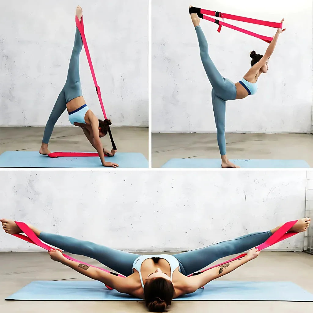 Adjustable Yoga Stretch Strap For Flexibility Training