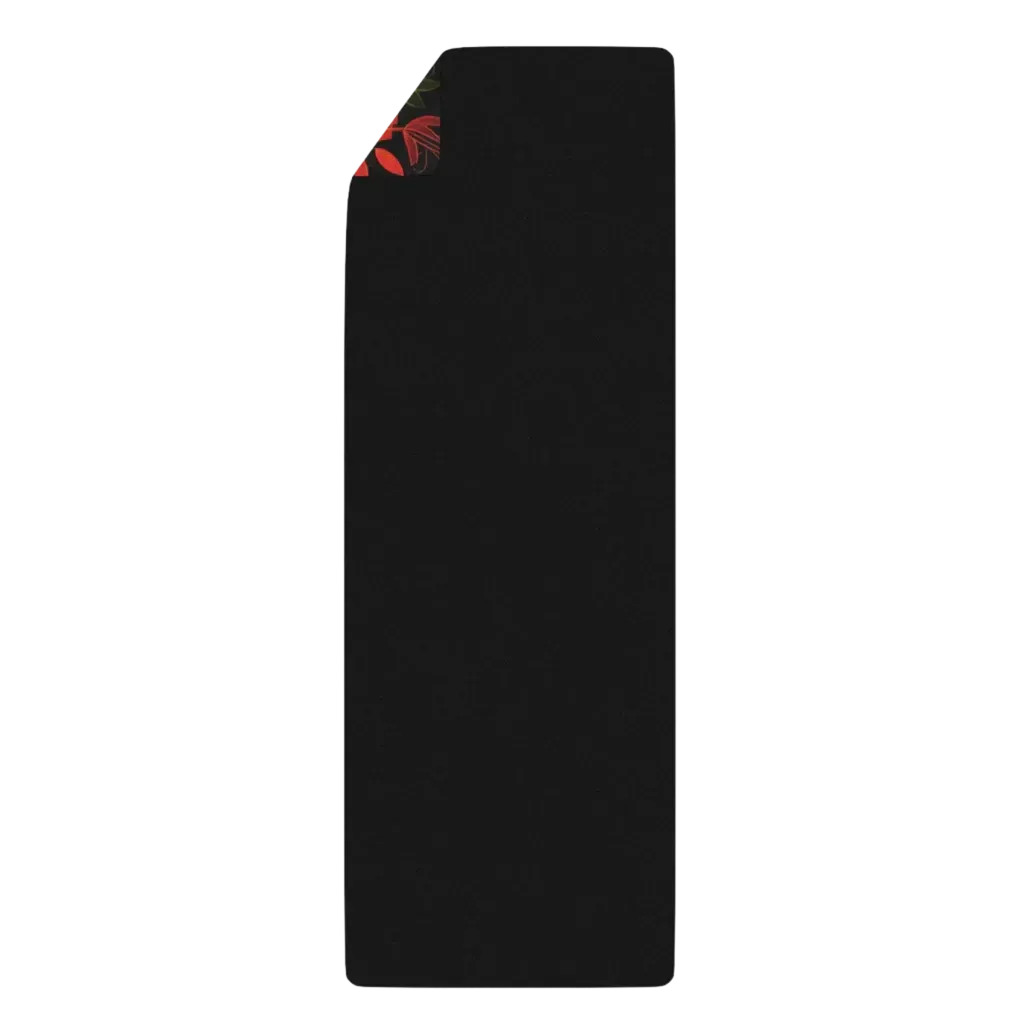 Aesthetic Yoga Mat With Lotus & Breath Design - 24x68