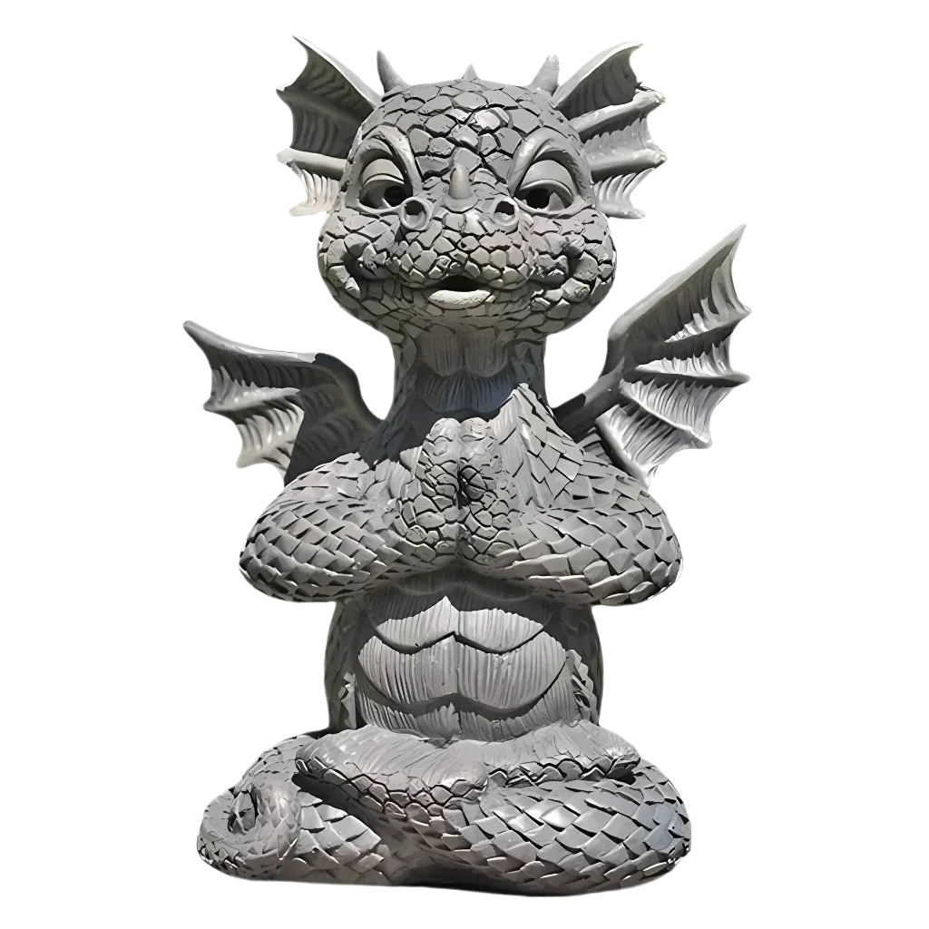 Animal Pose Resin Statue Yoga Accent For Home Or Garden - B