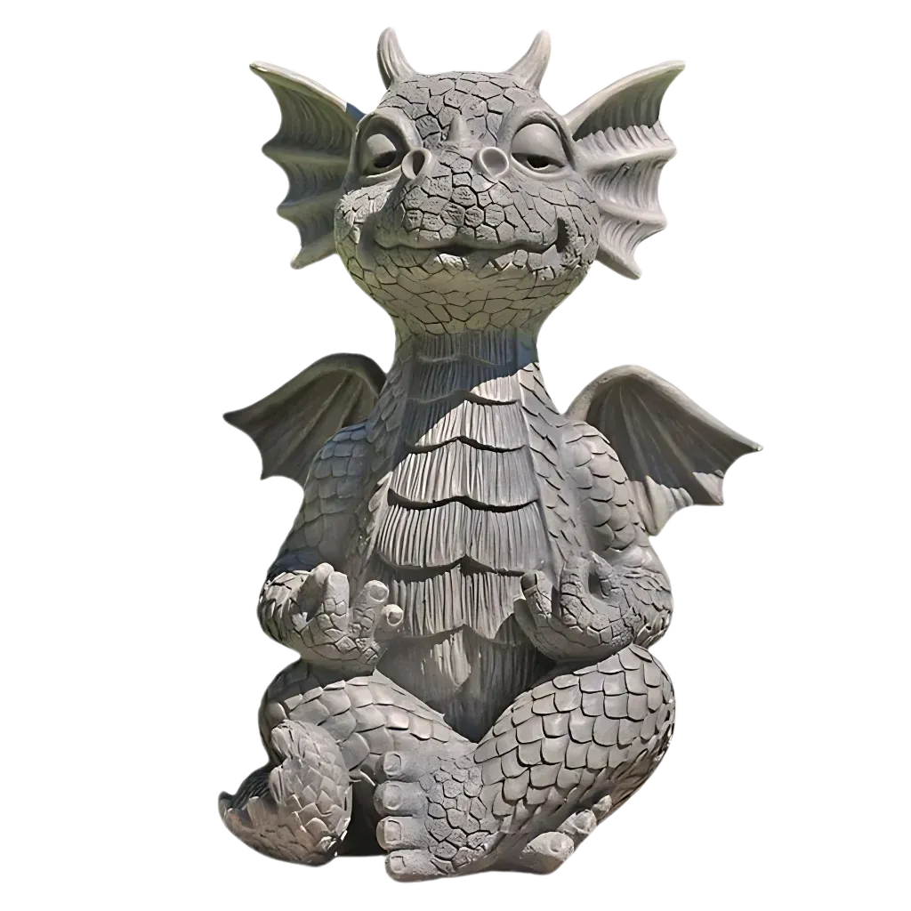 Animal Pose Resin Statue Yoga Accent For Home Or Garden - C