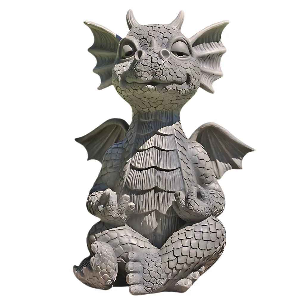 Animal Pose Resin Statue Yoga Accent For Home Or Garden - C