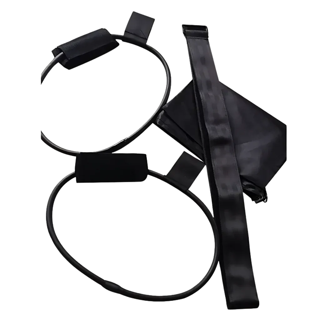 Ankle Resistance Bands With Foot Pedal Design - 35 lb