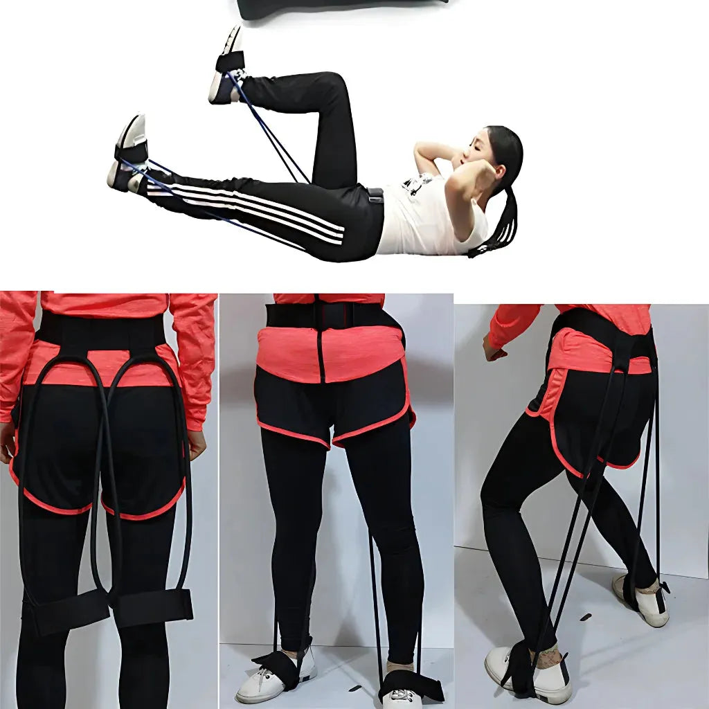 Ankle Resistance Bands With Foot Pedal Design