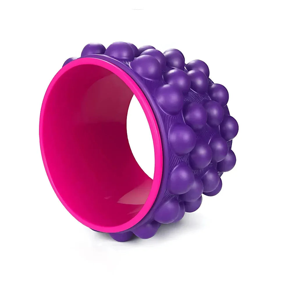 Back Popper Roller For Deep Stretch & Muscle Relief - Pink purple
