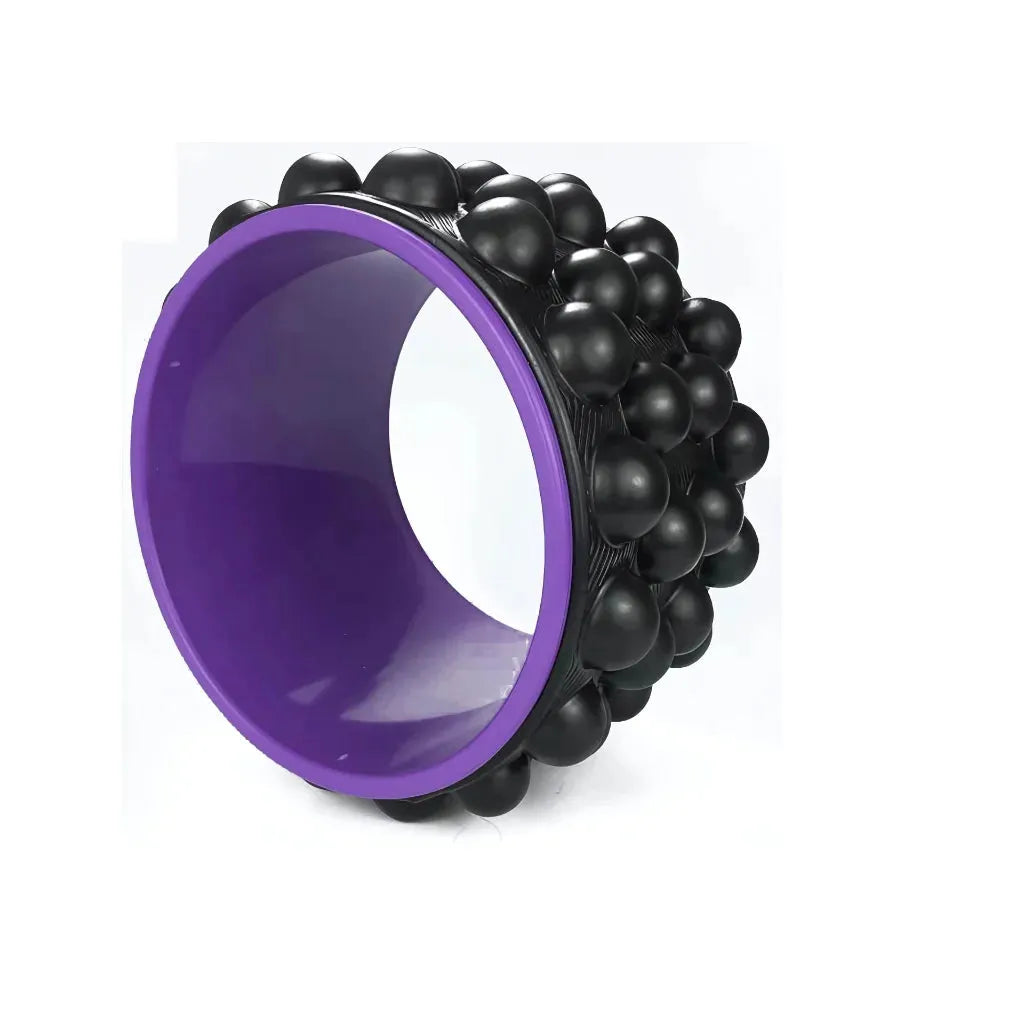 Back Popper Roller For Deep Stretch & Muscle Relief - Purple black