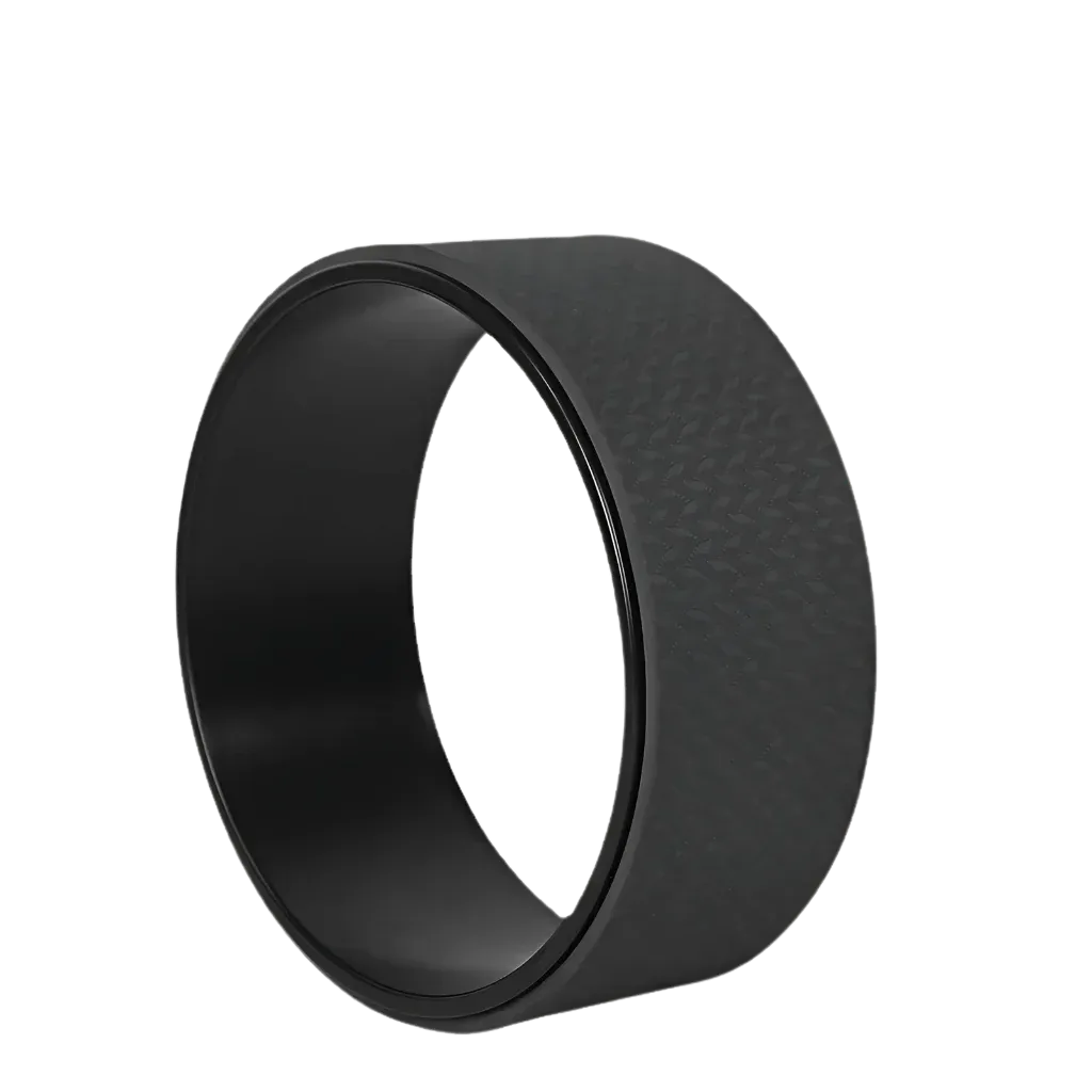 Back Roller Wheel For Stretching And Core Alignment - Black And Black