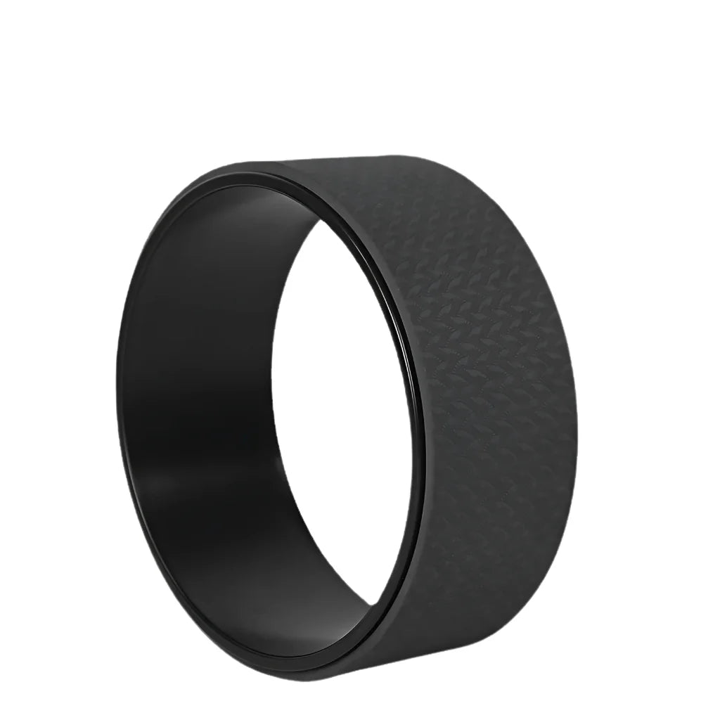 Back Roller Wheel For Stretching And Core Alignment - Black And Black