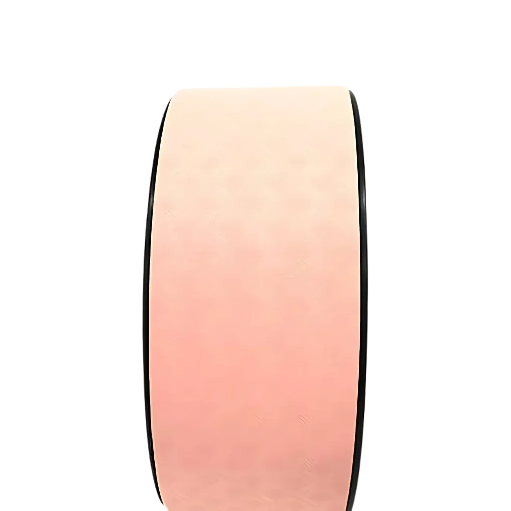 Back Roller Wheel For Stretching And Core Alignment - Soft Pink Black
