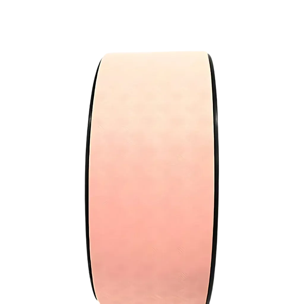 Back Roller Wheel For Stretching And Core Alignment - Soft Pink Black