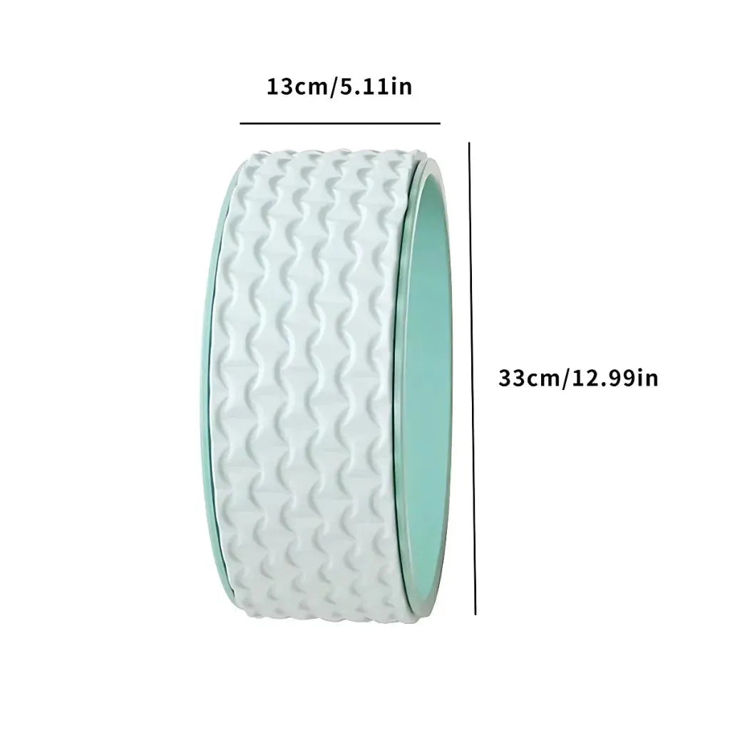 Back Stretcher Wheel With 3D Massage Texture - Green