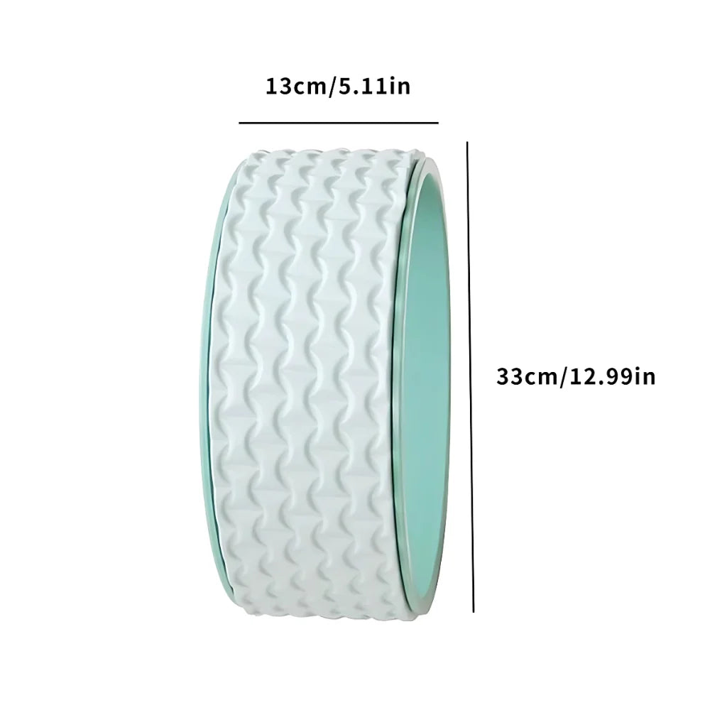 Back Stretcher Wheel With 3D Massage Texture - Green