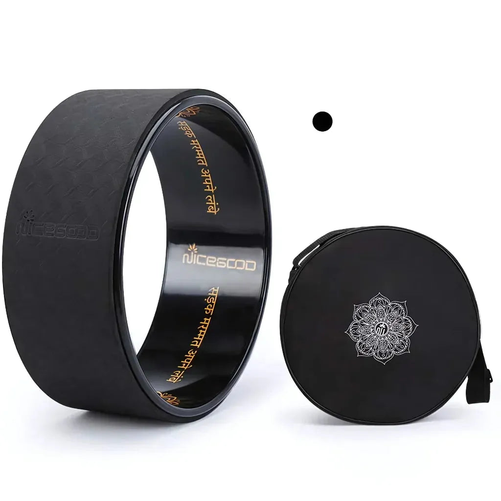 Back Stretching Wheel For Posture & Flexibility Support - Black