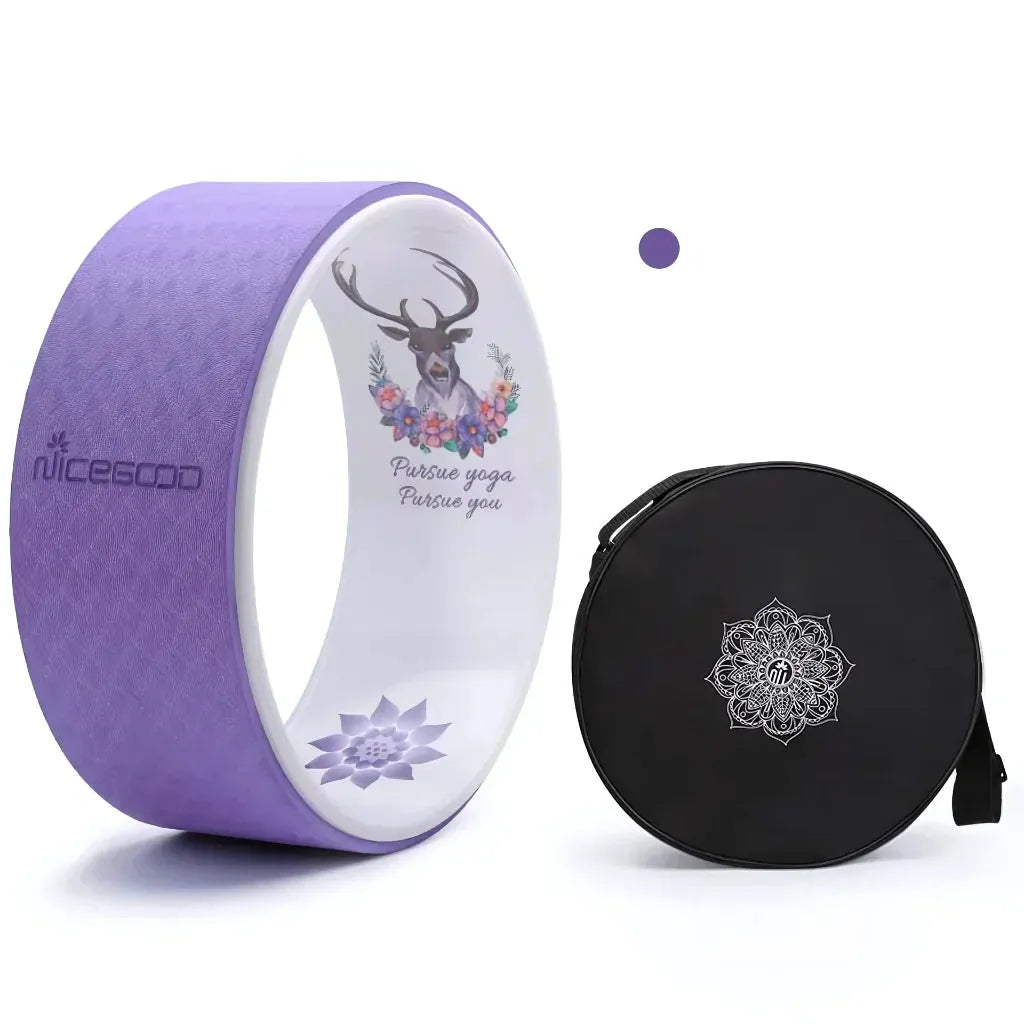 Back Stretching Wheel For Posture & Flexibility Support - Purple