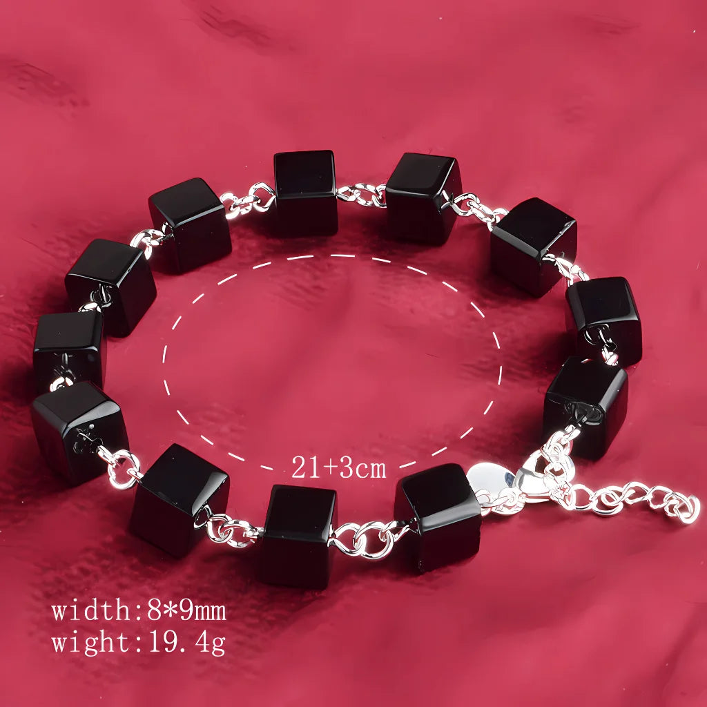 Bead Bracelet Black For Everyday Grounding - Black