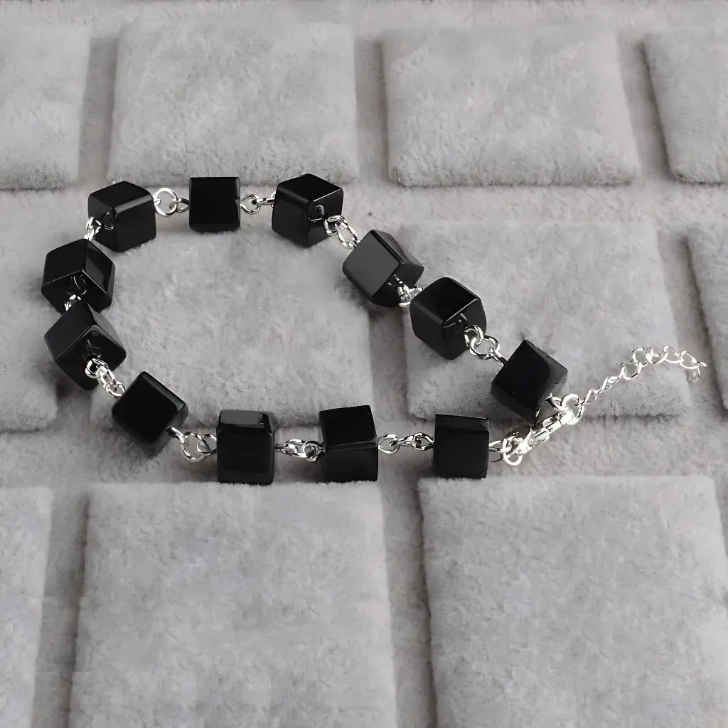 Bead Bracelet Black For Everyday Grounding - Black