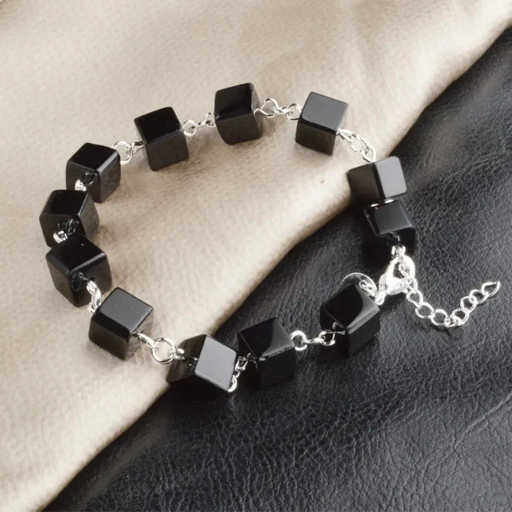 Bead Bracelet Black For Everyday Grounding - Black
