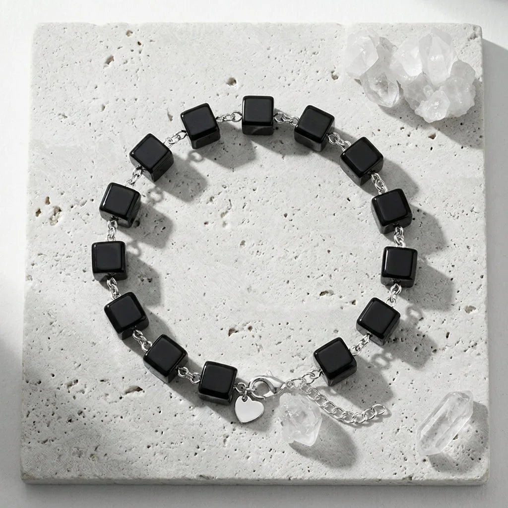 Bead Bracelet Black For Everyday Grounding - Black