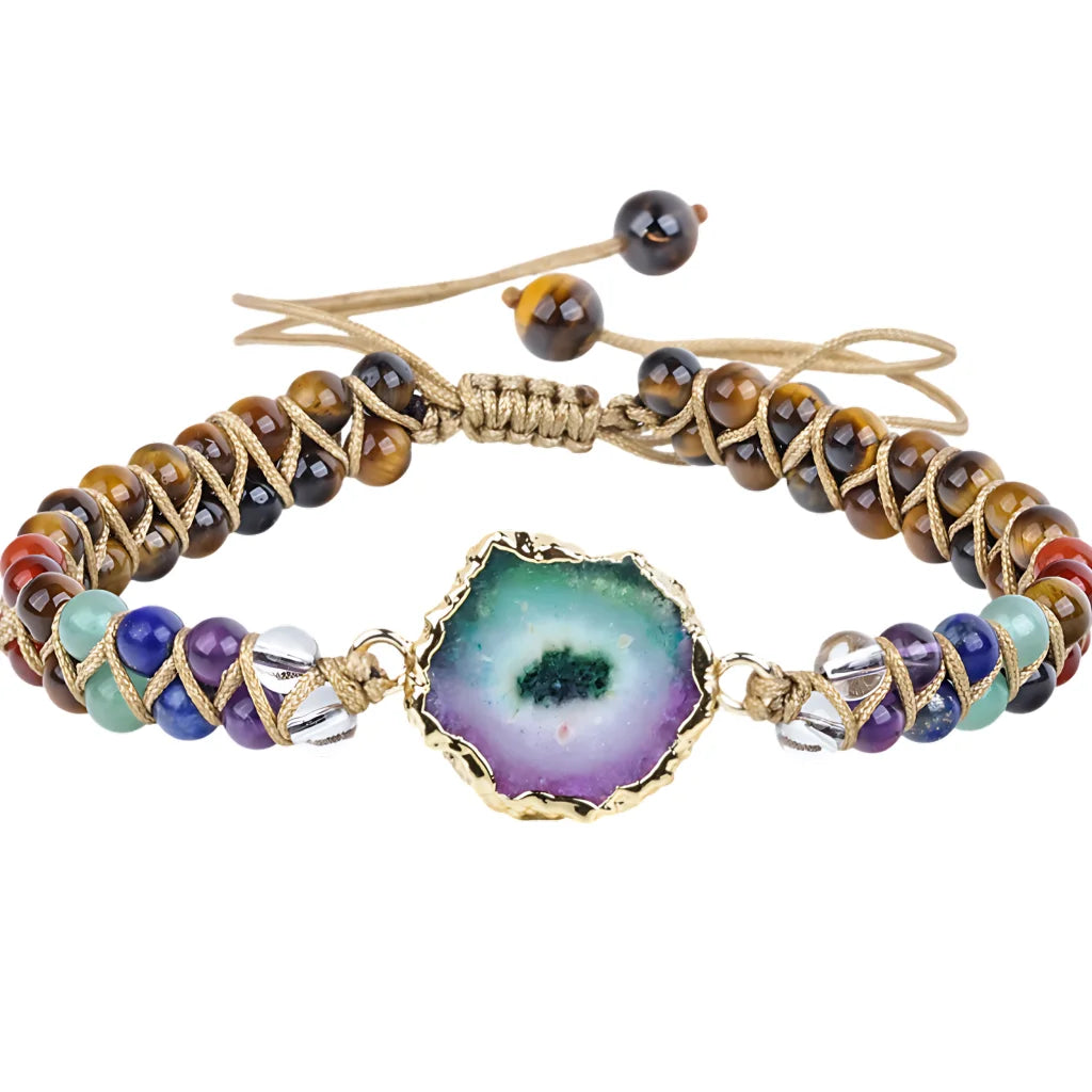 Bead Bracelets With String For Everyday Balance - Lapis G424