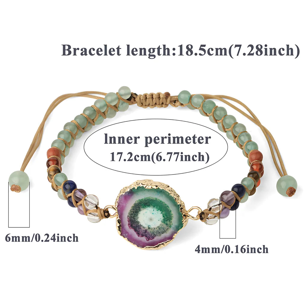 Bead Bracelets With String For Everyday Balance - Lapis G424