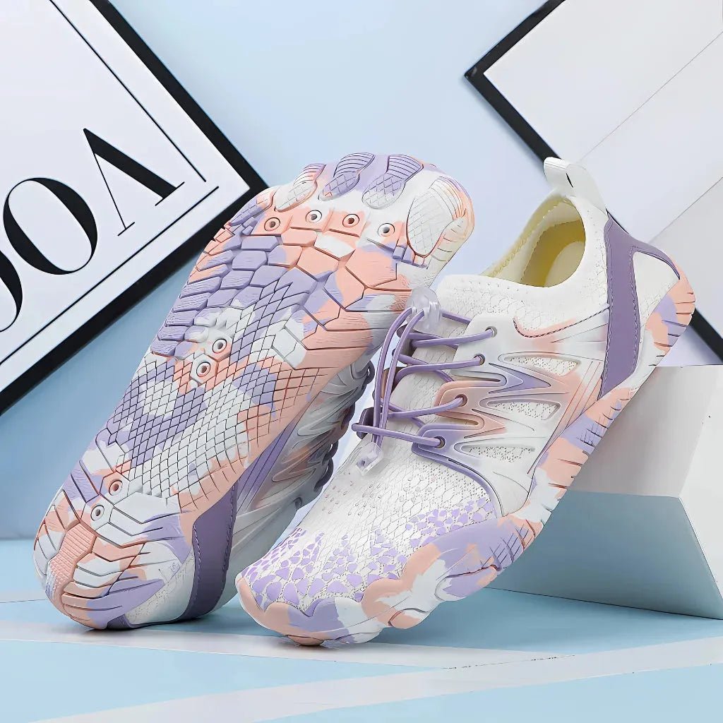 Best Shoes For Yoga With Breathable Mesh Design - Pink Purple / 35