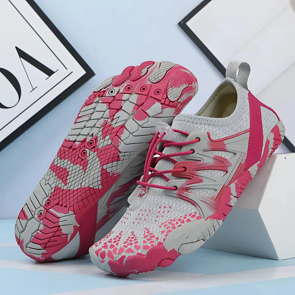 Best Shoes For Yoga With Breathable Mesh Design - Rose Red / 35