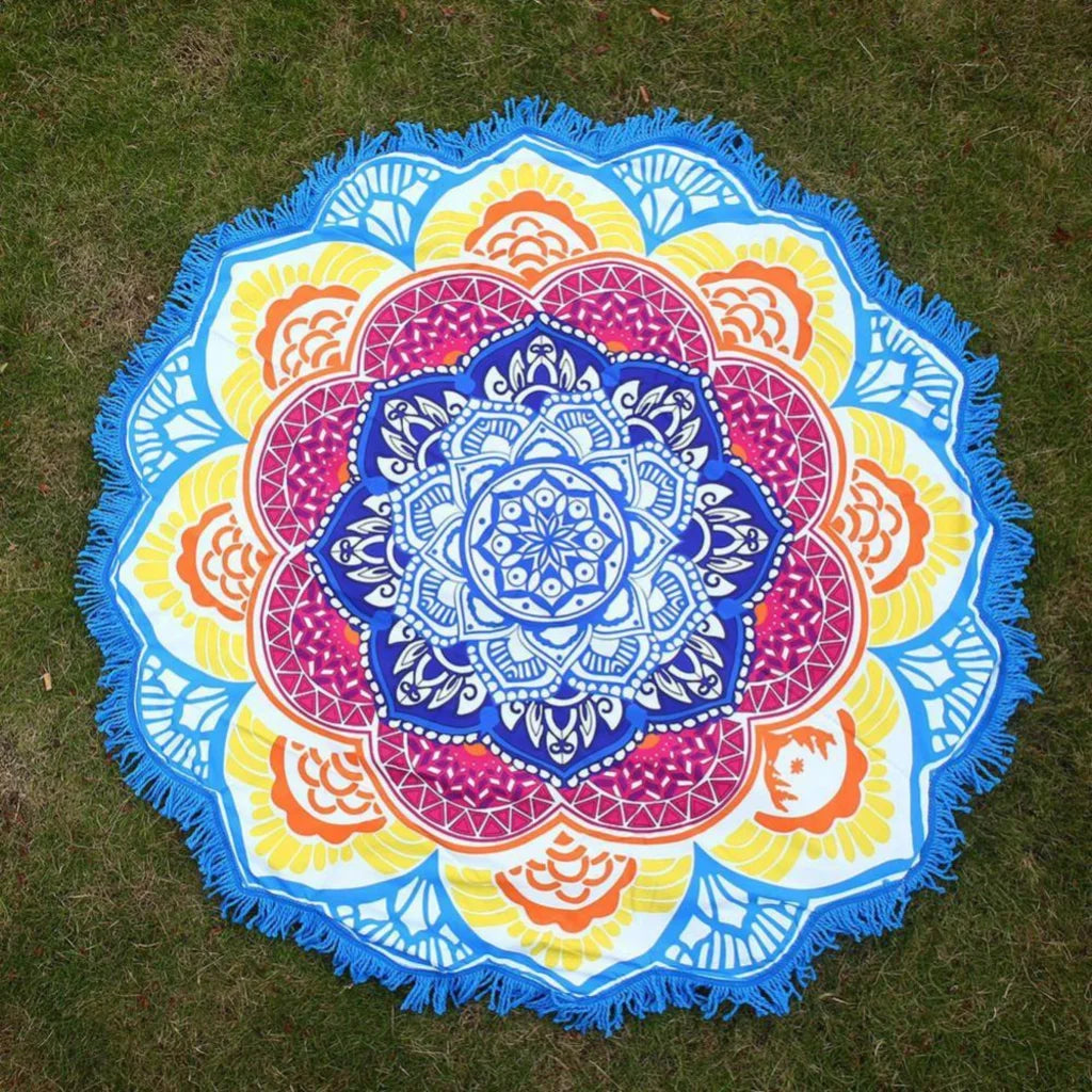 Boho-Inspired Zen Area Rugs For Indoor And Outdoor Use - Style I / 150 x 150 cm