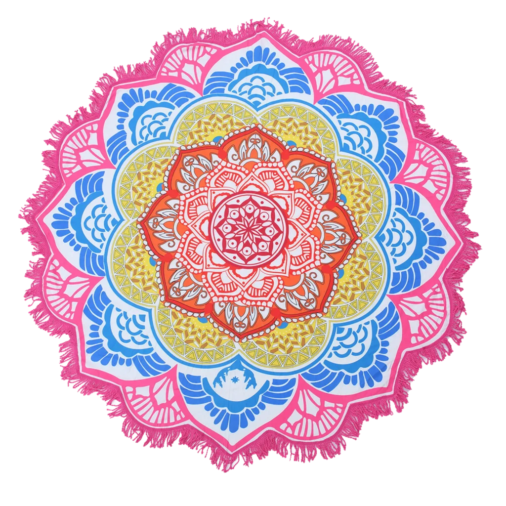 Boho-Inspired Zen Area Rugs For Indoor And Outdoor Use - Style J Crystal velvet / 150 x 150 cm