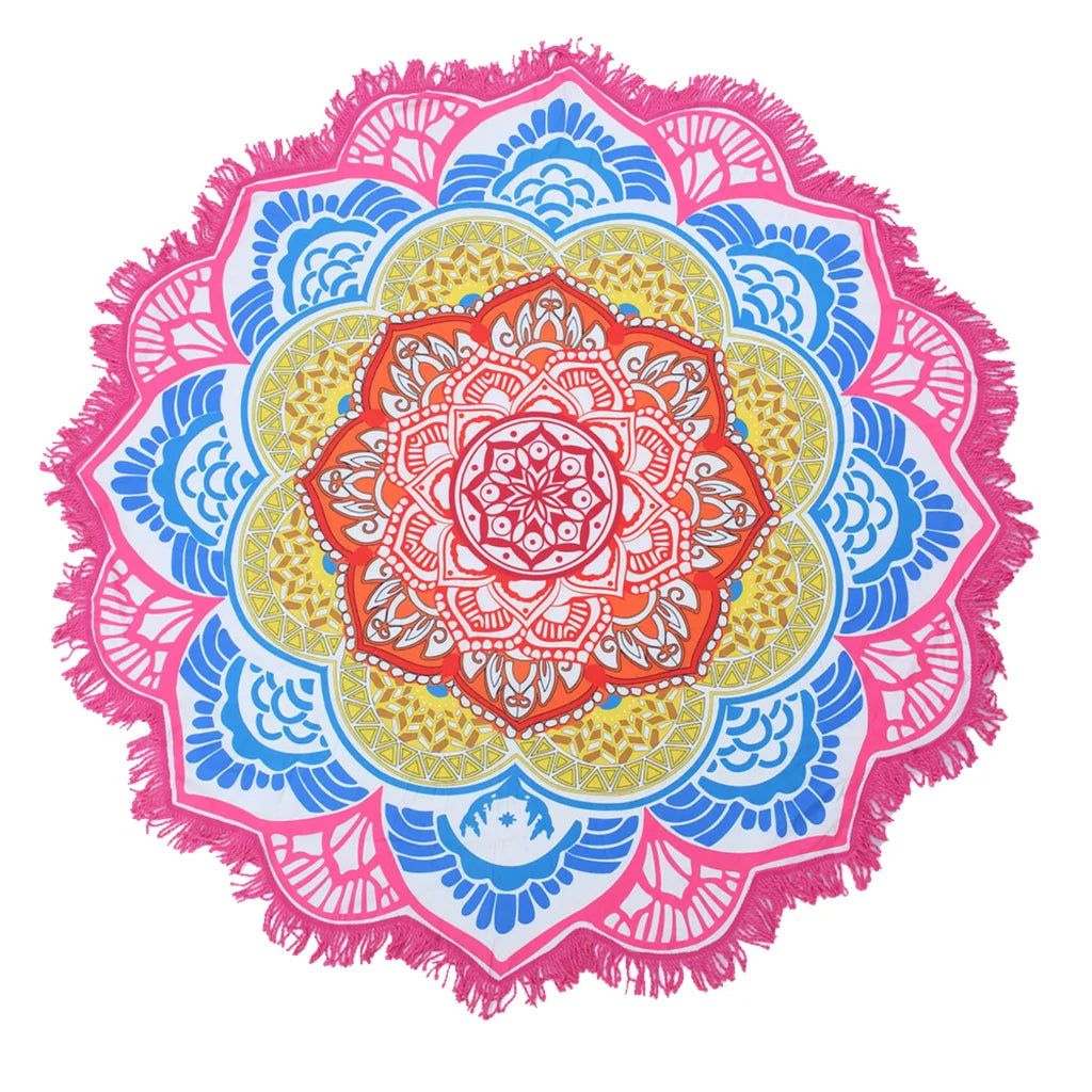 Boho-Inspired Zen Area Rugs For Indoor And Outdoor Use - Style J Crystal velvet / 150 x 150 cm