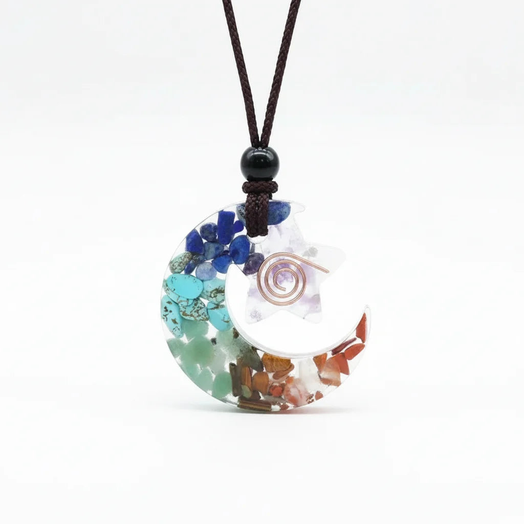 Boho Necklace Pendants With Chakra Stone Energy