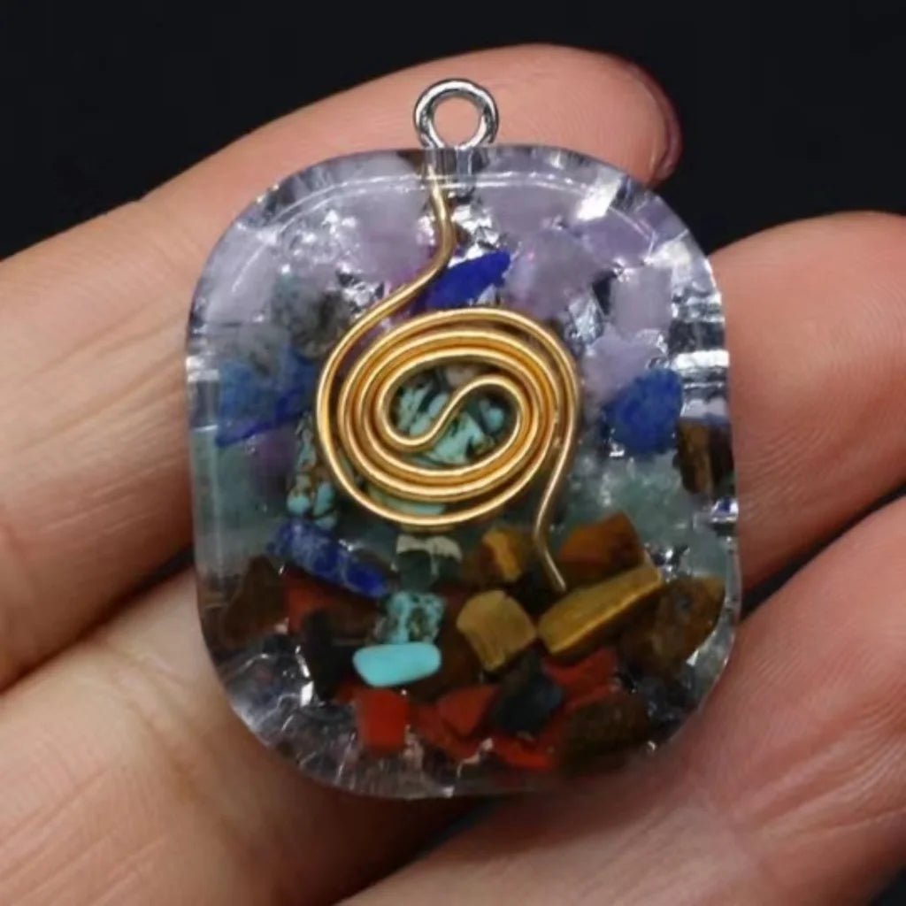 Boho Necklace Pendants With Chakra Stone Energy - Style C