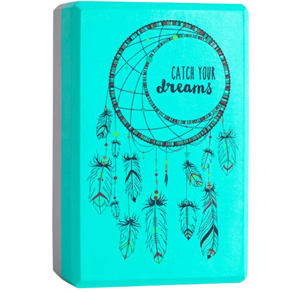 Boho Style Yoga Block Mat For Daily Practice - Green / 23x15x7.6 cm