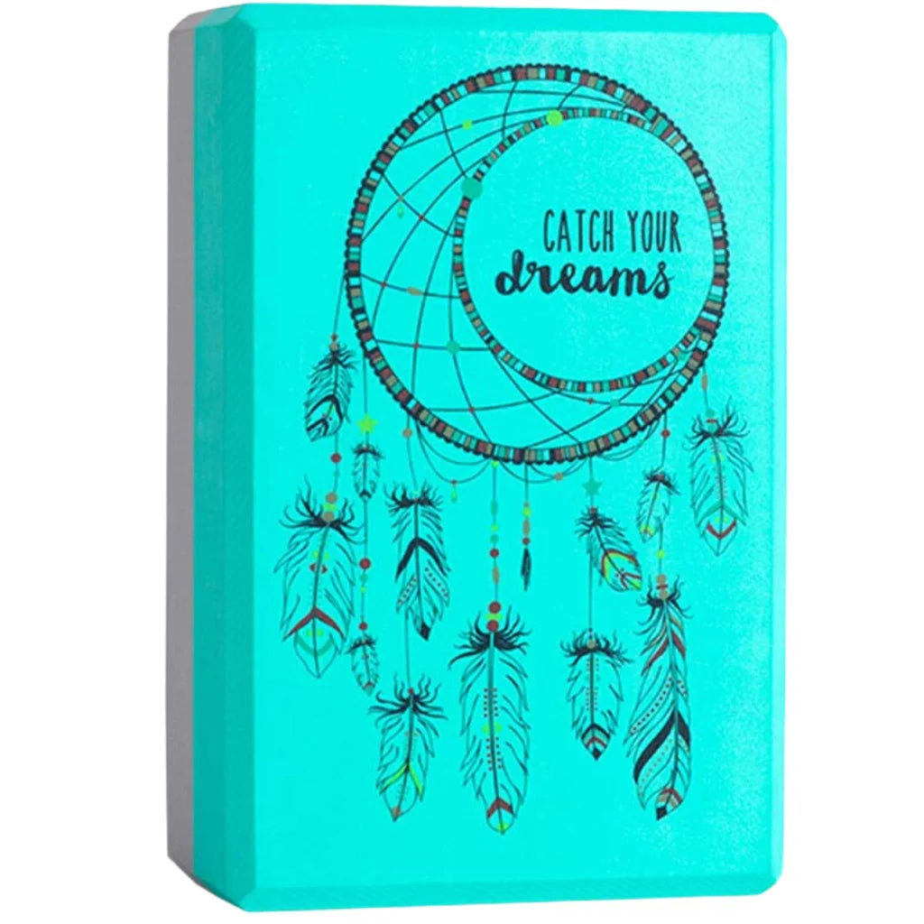 Boho Style Yoga Block Mat For Daily Practice - Green / 23x15x7.6 cm